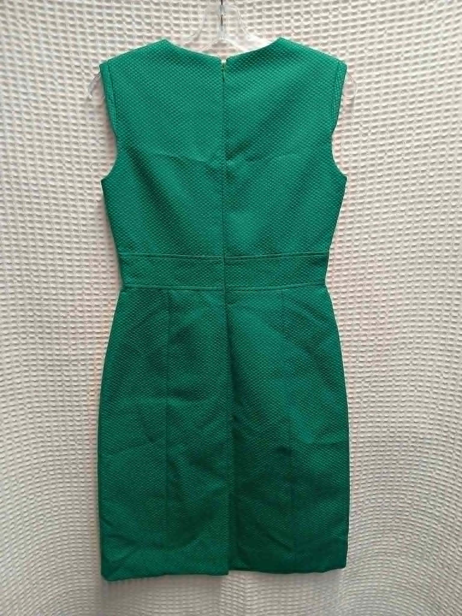 Emerald Fitted Midi Dress
