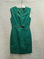 Emerald Fitted Midi Dress