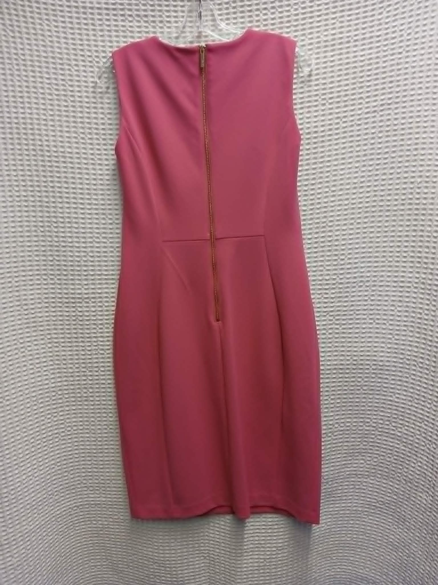 Blush Fitted Midi Dress
