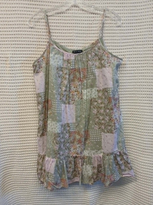 Patchwork Garden Mini Dress