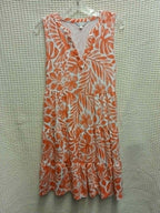 Orange Blossom Midi Dress