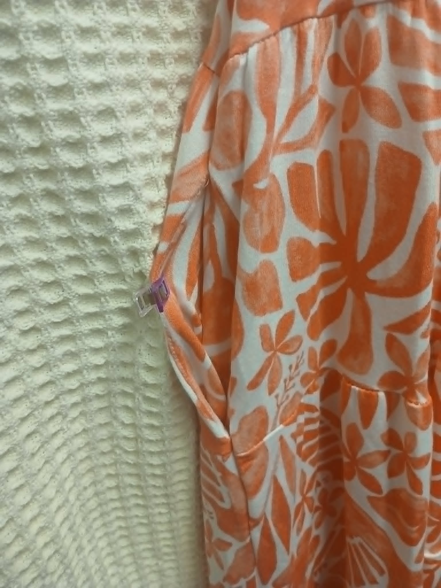 Orange Blossom Midi Dress